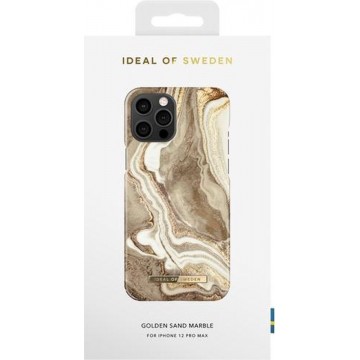 iDeal of Sweden Fashion Case iPhone 12 Pro Max Golden Sand Marble