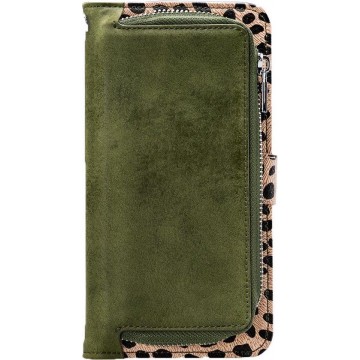 Mobilize 2in1 Gelly Wallet Zipper Case Apple iPhone XR Olive/Leopard