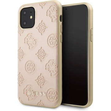 GUESS Collection backcover Print Guess voor de Apple iPhone 11 - Siliconen - BEIGE
