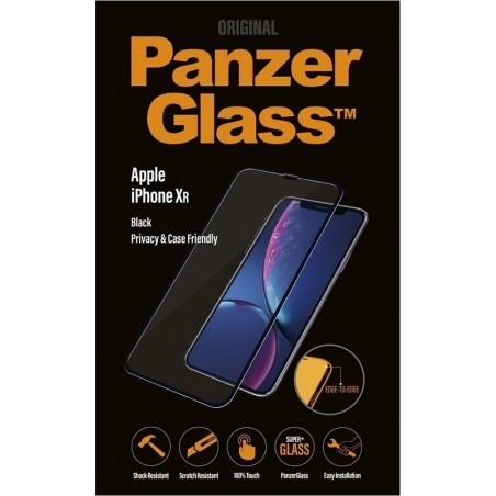 PanzerGlass Case Friendly Privacy Screenprotector voor iPhone Xr - Zwart