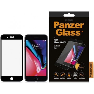 PanzerGlass Screenprotector voor iPhone 8 / 7 / 6s / 6 - Zwart