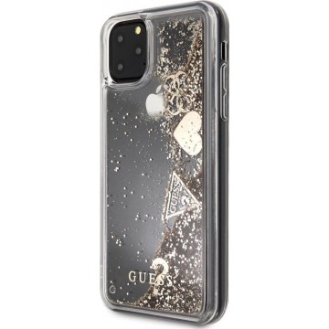 iPhone 12/12 Pro Backcase hoesje - Guess - Glitter Goud - Kunststof