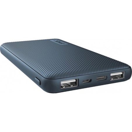 Trust Mobile Primo - Powerbank - 10.000 mAh - Ultra dun - Blauw - laad 4x op