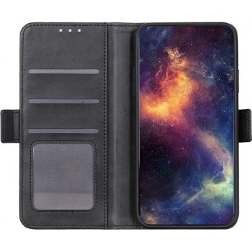 Casecentive Magnetische Leren Wallet case - Portemonnee hoesje - iPhone 12 Pro Max zwart