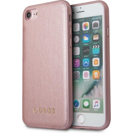 iPhone SE (2020)/8/7/6s/6 TPU Case hoesje - Guess -  Rose goud - Kunstleer