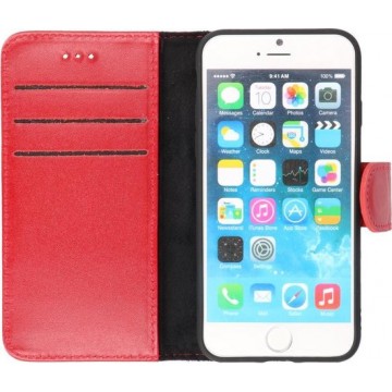 Galata Book case iPhone 8 / 7 / SE 2020 vintage echt leer rood hoesje