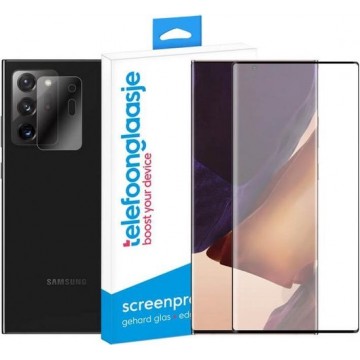 Samsung Galaxy Note20 Ultra Scherm + Camera screenprotector - Gehard glas - Edge to Edge