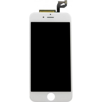 iPhone 6 Scherm wit - voorgemonteerd - makkelijk over te zetten - met screenprotector & siliconen hoesje