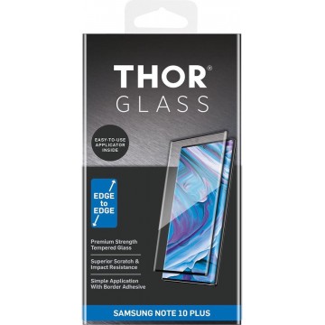 THOR Full Screenprotector + Apply Frame voor de Samsung Galaxy Note 10 Plus - Zwart