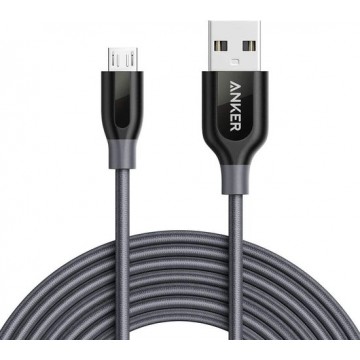 Anker PowerLine+ Micro USB Kabel 3.0m - Grijs