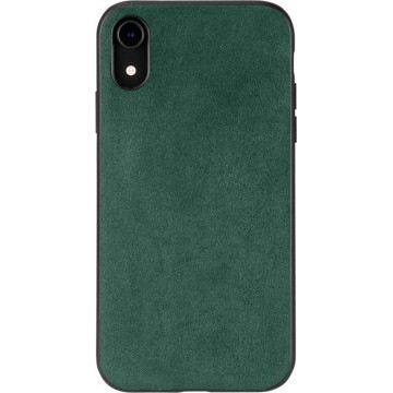 iPhone XR Alcantara case Green