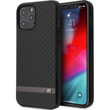 BMW Apple iPhone 12 Pro Max zwart Backcover hoesje - Carbon