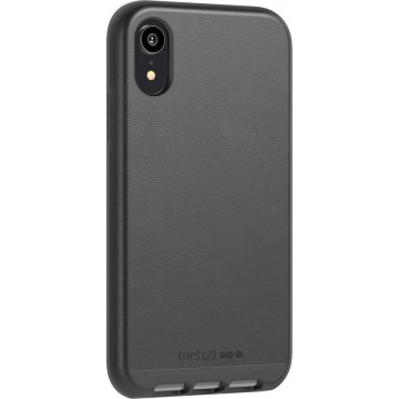 Tech21 Evo Luxe Black Leather backcover voor iPhone XR - zwart