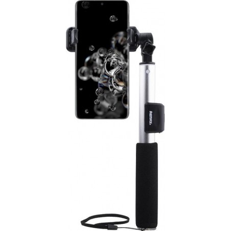 Remax- Samsung Galaxy S20 Ultra Selfie Stick Bluetooth Zilver