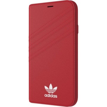 adidas OR Booklet Case SUEDE FW17 for iPhone X/Xs scarlet