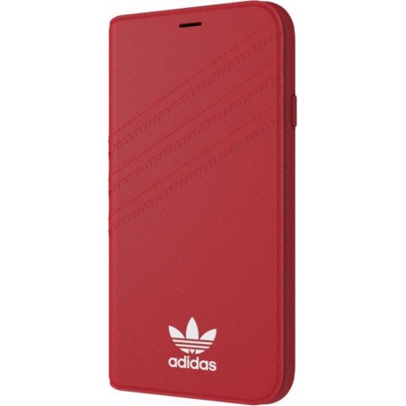 adidas OR Booklet Case SUEDE FW17 for iPhone X/Xs scarlet