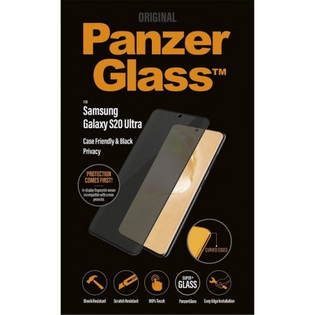 PanzerGlass Case Friendly Privacy Screenprotector voor de Samsung Galaxy S20 Ultra