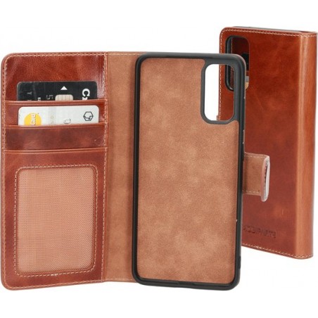 Mobiparts Excellent Wallet Case 2.0 Samsung Galaxy S20 4G/5G Oaked Cognac