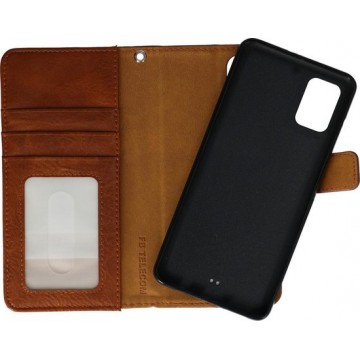 Samsung Galaxy A51 2-in-1 Wallet Case cognac bruin