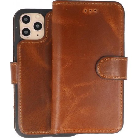 BAOHU Handmade Leer Telefoonhoesje voor iPhone 11 Pro Max - Bruin