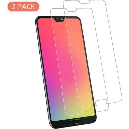 Huawei P20 Lite 2018 Screenprotector Glas - Tempered Glass Screen Protector - 2x