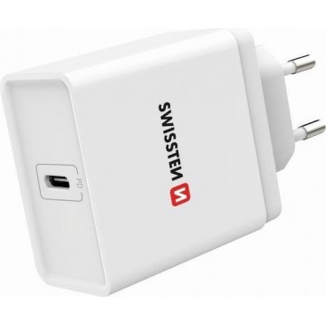 Swissten Snellader USB-C Power Delivery 18W - Wit