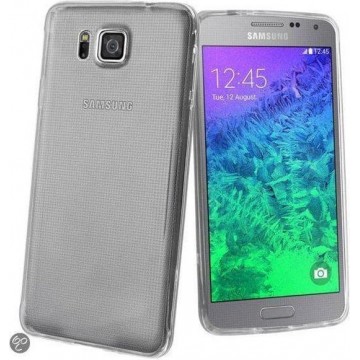Samsung Galaxy Alpha (G850F) Ultra thin 0,3mm TPU Transparant case hoesje