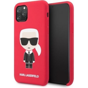 Karl Lagerfeld back cover - The Red cover voor de Apple iPhone 11 Rood Karl Lagerfeld - Soft touch feeling - Rood