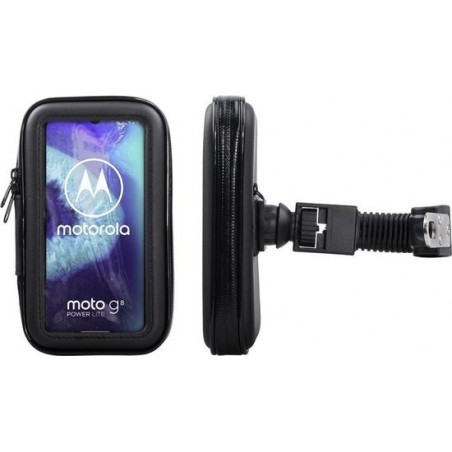 Shop4 - Motorola Moto G8 Power Lite Motorhouder Stuur Zwart