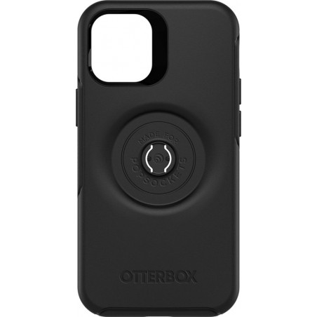 Otter+Pop Symmetry case voor Apple iPhone 12 Mini - Zwart