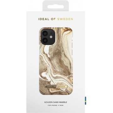 iDeal of Sweden Fashion Case iPhone 12 Mini Golden Sand Marble