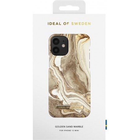 iDeal of Sweden Fashion Case iPhone 12 Mini Golden Sand Marble