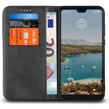 Casecentive Leren Wallet case - Portemonnee hoesje - Huawei P20 Pro zwart