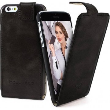 Bouletta Lederen iPhone 7 Hoesje - Flip Case - Rustic Black