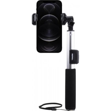 Remax - iPhone 12 Pro Selfie Stick Bluetooth Zilver