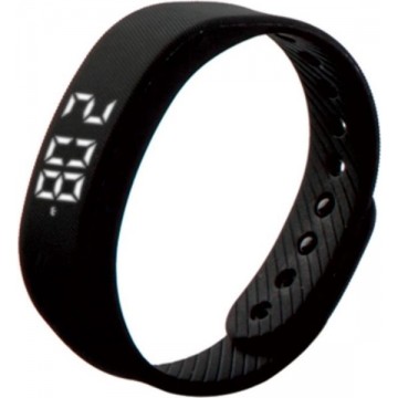 Let op type!! T5 Siliconen Band Fitness Smart armband  stappenteller / afstand / tijd & datum / Calories(Black)