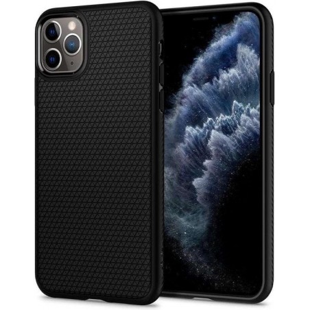 Hoesje Apple iPhone 11 Pro - Spigen Liquid Air Case - Zwart