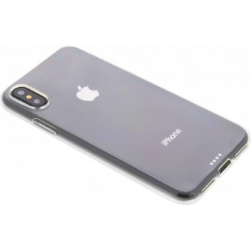 Softcase Backcover iPhone X / Xs hoesje - Transparant