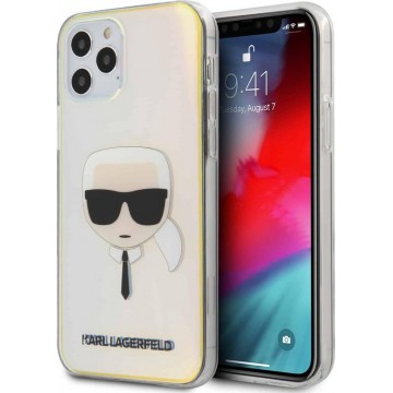 KARL LAGERFELD Iridescent Boss Backcover Hoesje iPhone 12 / iPhone 12 Pro