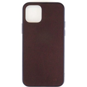 Leren Telefoonhoesje iPhone 11 Pro – Bumper case - Chocolade Bruin