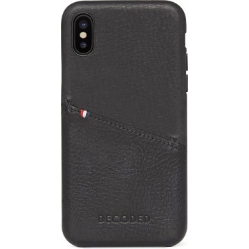 Decoded Leather Back Cover - black - for Apple iPhone X
