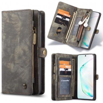 CaseMe Vintage Wallet Case Hoesje Samsung Galaxy S20 - Zwart