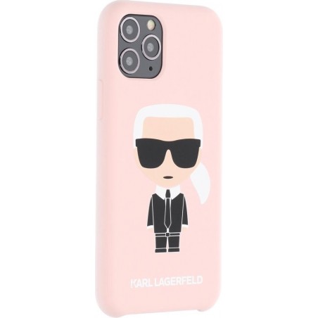 Karl Lagerfeld Backcover hoesje Body Iconic geschikt voor Apple iPhone 11 Pro - Roze - Body - KLHCN58SLFKPI