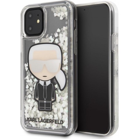 Apple iPhone 11 Karl Lagerfeld Transparant Backcover hoesje KLHCN61GLGIRKL - Ikonik - Silicone