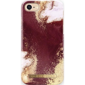 iDeal of Sweden Fashion Case iPhone 8/7/6/6s/SE Golden Burgundy Marble
