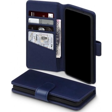 Samsung Galaxy S20 Bookcase hoesje - CaseBoutique - Effen Donkerblauw - Leer