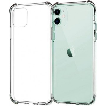 iPhone 11 Hoesje Transparant - Siliconen - Shock Proof