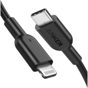 Anker PowerLine II USB C naar Lightning Kabel MFI 0.9m - Zwart