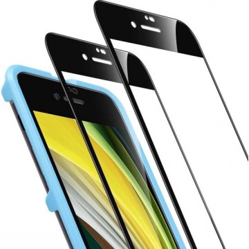 Screenprotector Apple iPhone SE (2020) - ESR 3D Full Cover Tempered Glass (2-pack) - Zwart