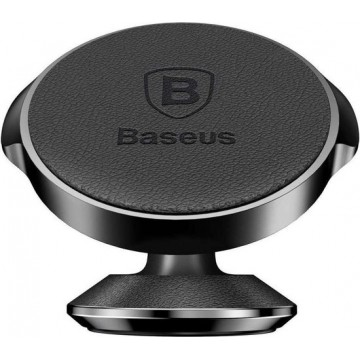 Baseus - Leather Magnetic Dashboard Mount (360-Degree Rotation)